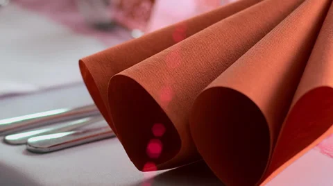 Restaurant setting Stock Footage 34419019