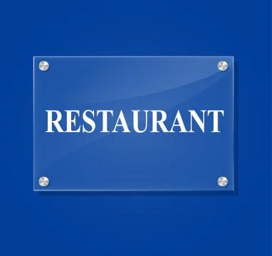 Restaurant sign Stock Illustration