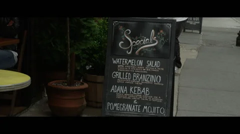Restaurant specials menu Stock Footage 57072630