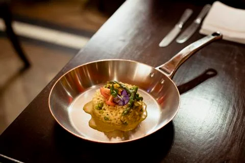 Restaurant Style Risotto Fotos Stock