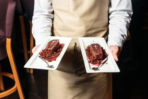 Restaurant sweets in the form of coffins, the theme of Halloween. Stock Photos