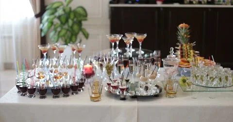 Restaurant Table Buffet Video stock 51448184