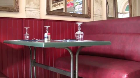 Restaurant table Stock Footage 8681842