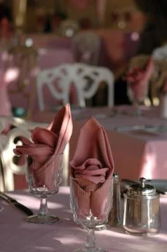 Restaurant table Stock-Fotos