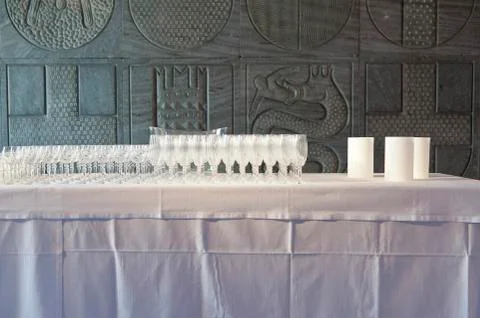 Restaurant table Stock Photos