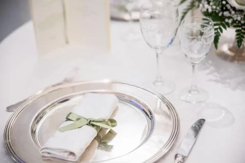 Restaurant table Stock Photos