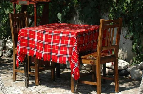 Restaurant table Stock Photos