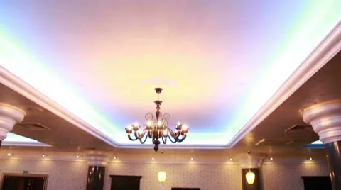 Restaurant table service expensive and luxury interior Stock Footage 68884491