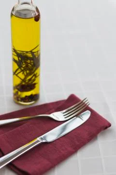 Restaurant table setting Stock Photos