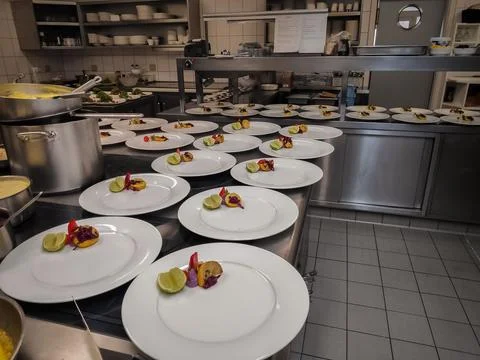 Restaurant Table Setting with Plates Photos