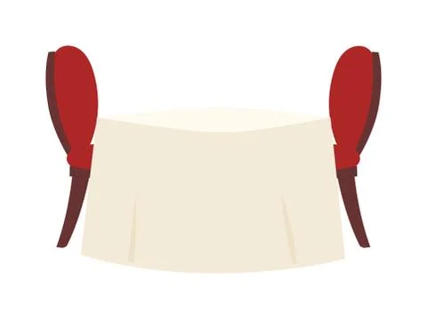 Restaurant table vector illustration Stock Illustration