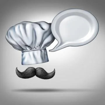 Restaurant talk Stock Illustration