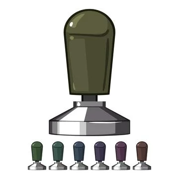 Restaurant tamper coffee cartoon vector graphic Stock Illustration