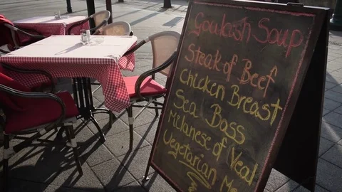 Restaurant terrace Stock Footage 70606712