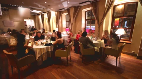 Restaurant Time Laps Video stock 997491