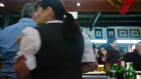 Restaurant time lapse, Spain. Stock Footage 1095121