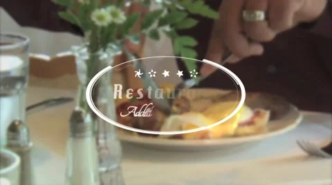 Restaurant Title - Apple Motion 5 and Final Cut Pro X Template Stock After Effects