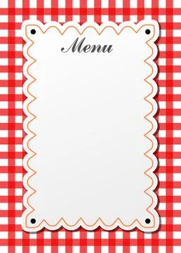 Restaurant traditional menu Stock Illustration