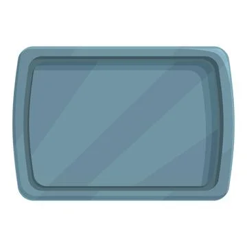 Restaurant tray icon cartoon vector. Catering container 库存插图