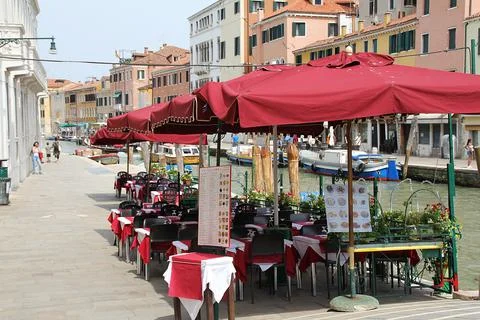 Restaurant in the Venice Stock Photos