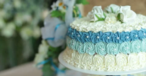 Restaurant. Wedding cake. Stock Footage 51448601