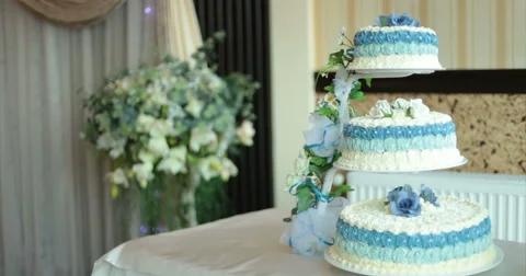 Restaurant. Wedding cake. Stock Footage 51448668