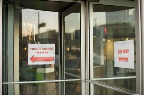 Restaurant window Stock Photos