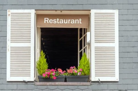 Restaurant Window Stock Photos