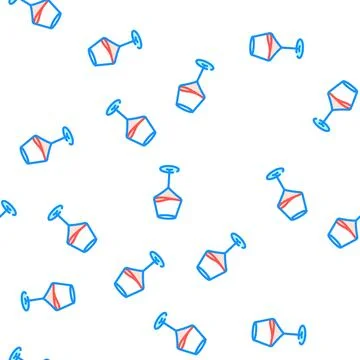 Restaurant wine glass vector seamless pattern 스톡 일러스트