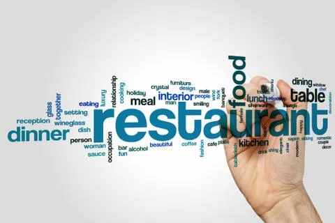 Restaurant word cloud concept イラスト素材
