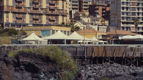 Restaurants in Catania Stock Footage 88509586