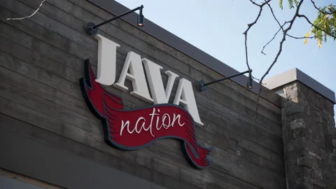 Restaurants Dining Shopping Plaza Java Nation MD 8K 13 Vídeos de archivo 213129182