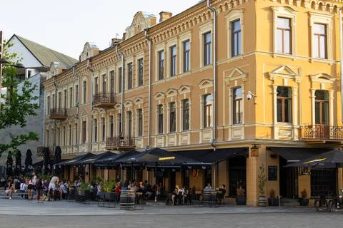 Restaurants at Indenpendence Square Stock Photos