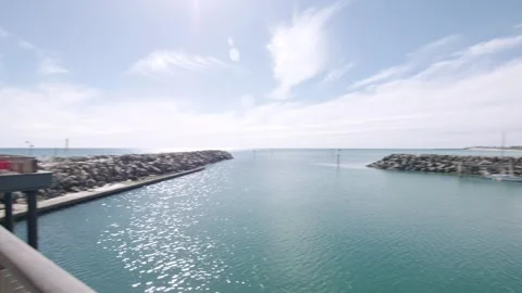 Restaurants by the ocean Stock Footage 245469762