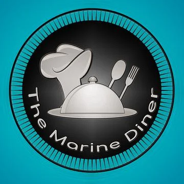 Restaurent logo image Illustrazione stock