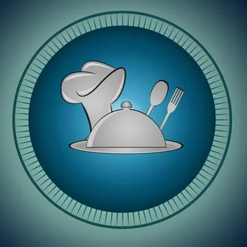 Restaurent logo image Illustrazione stock