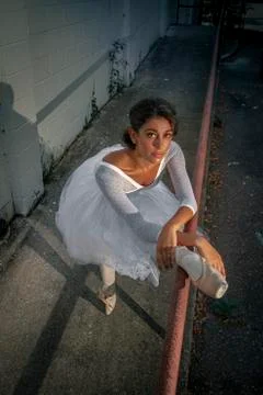 Resting on the Barre Stock Photos