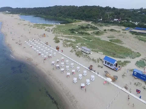 Resting On The Beach Video stock 84967843