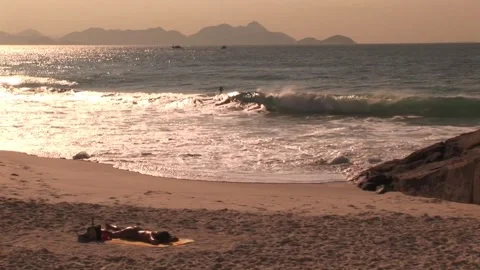 Resting at the beach - September 15th, 2010 Video stock 313742507