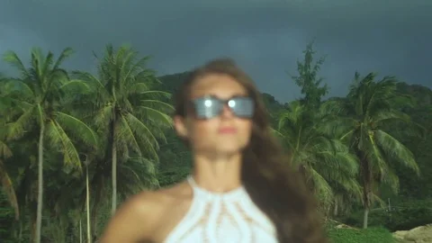 Resting On The Beach In Vacation Day Stock Footage 70938801