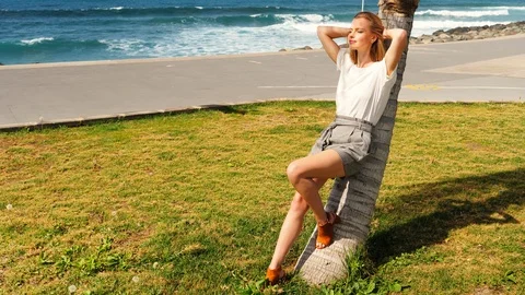 Resting with the breeze Video stock 107680100