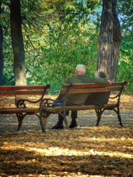 Resting in the park Stock Photos