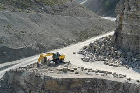 Resting quarry digger Stock Photos