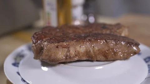 Resting steak Stock Footage 127124732