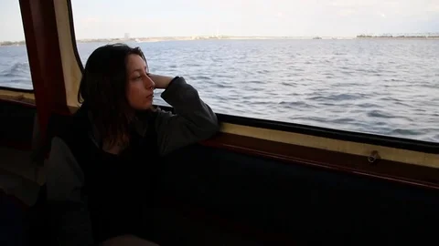 Resting on tour boat Stock Footage 83129239