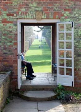 Resting visitor Foto stock