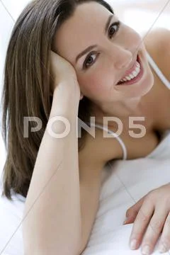 Resting woman Stock Photos