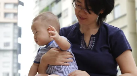 Restless baby Stock Footage 46205817