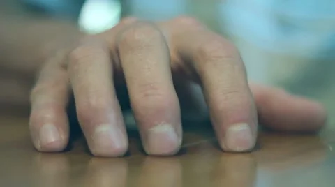RESTLESS, NERVOUS, FINGERS CLOSE-UP Stock Footage 8362455