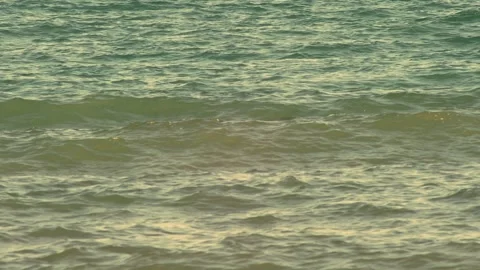 Restless Ocean Water Surface With Active Tropical Waves Video stock 335609696